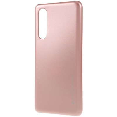 Huawei P30 šviesiai rožinis Mercury kieto silikono (TPU) dėklas - nugarėlė / Priedai.lt