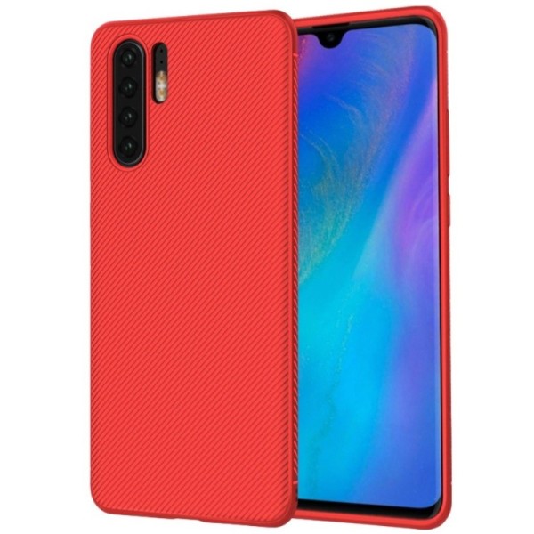 „Lenuo“ kieto silikono (TPU) dėklas - raudonas (P30 Pro)