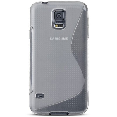 Samsung Galaxy S5 G900 (S5 Neo G903) dėklas (kieto silikono - TPU, skaidrus) / Priedai.lt
