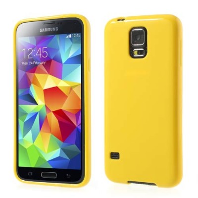 Samsung Galaxy S5 G900 (S5 Neo G903) geltonas tpu dėklas / Priedai.lt