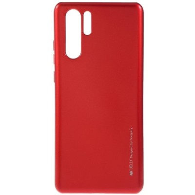 Huawei P30 Pro raudonas Mercury kieto silikono (TPU) dėklas - nugarėlė / Priedai.lt
