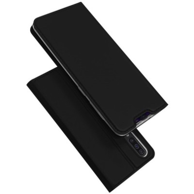 „Dux Ducis“ Skin serijos Samsung Galaxy A50 A505F (A50s A507F, A30s A307F) juodas odinis atverčiamas dėklas / Priedai.lt