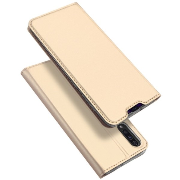 „Dux Ducis“ Skin atverčiamas dėklas - auksinis (Galaxy A50 / A50s / A30s)