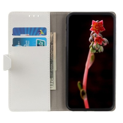 Samsung Galaxy A50 A505F (A50s A507F, A30s A307F) atverčiamas baltas odinis dėklas - piniginė / Priedai.lt