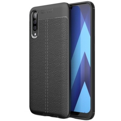 Samsung Galaxy A50 A505F (A50s A507F, A30s A307F) „FOCUS“ kieto silikono TPU juodas dėklas - nugarėlė / Priedai.lt