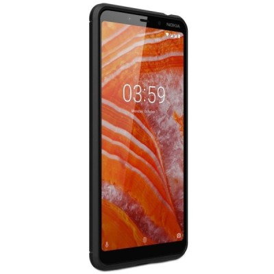 Nokia 3.1 Plus (2018)„Carbon“ kieto silikono TPU juodas dėklas - nugarėlė / Priedai.lt