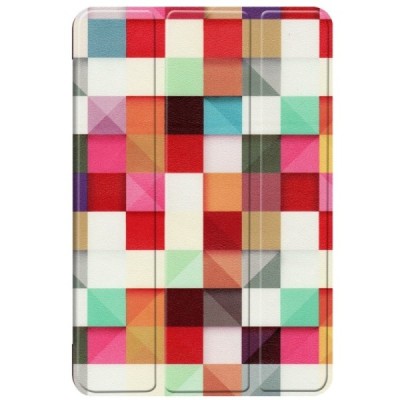 Apple iPad mini 4 (iPad mini 2019) atverčiamas spalvotas „Cubes“ dėklas - knygutė / Priedai.lt