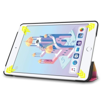 Apple iPad mini 4 (iPad mini 2019) atverčiamas spalvotas „Cubes“ dėklas - knygutė / Priedai.lt