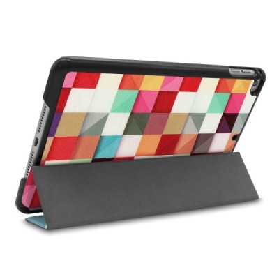 Apple iPad mini 4 (iPad mini 2019) atverčiamas spalvotas „Cubes“ dėklas - knygutė / Priedai.lt