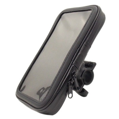 „Handlebar“ universalus juodas telefono dėklas dviračiui (XXL) / Priedai.LT