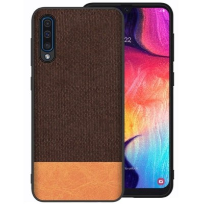 „Fashion“ Samsung Galaxy A50 A505F (A50s A507F, A30s A307F) šviesiai rudas kieto silikono dėklas / Priedai.lt