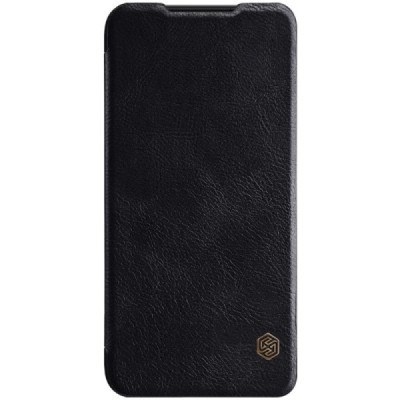 Prabangus „Nillkin“ Qin serijos juodas odinis atverčiamas Xiaomi Redmi 7 dėklas / Priedai.lt
