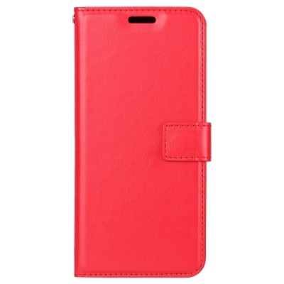 Xiaomi Redmi 7 atverčiamas raudonas odinis dėklas, knygutė - piniginė / Priedai.lt