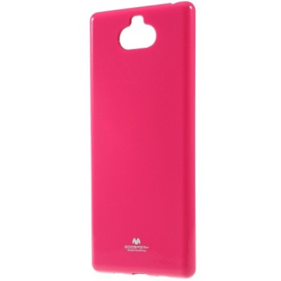 Sony Xperia 10 Plus (XA3 Ultra) Mercury tamsiai rožinis kieto silikono TPU dėklas - nugarėlė / Priedai.lt
