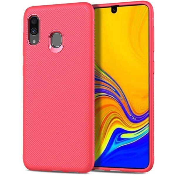 „Lenuo“ kieto silikono (TPU) dėklas - raudonas (Galaxy A40)