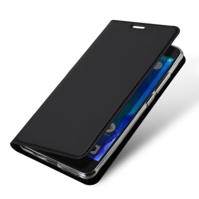 „Dux Ducis“ Skin serijos Xiaomi Redmi Go juodas odinis atverčiamas dėklas / Priedai.lt