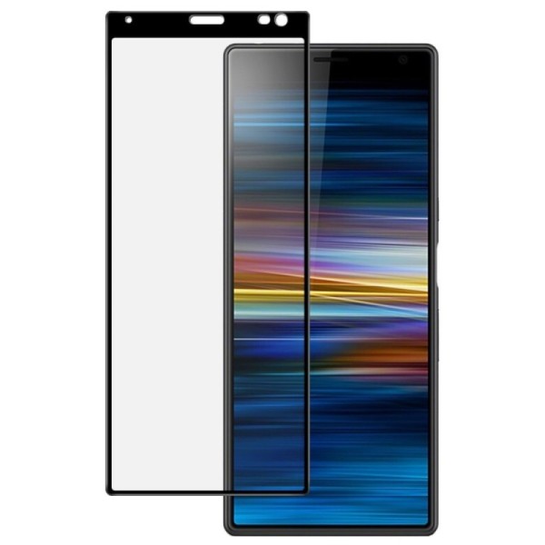 „Imak“ Tempered Glass pilnai dengiantis apsauginis ekrano stiklas 0.2 mm - juodas (Xperia 10 Plus)