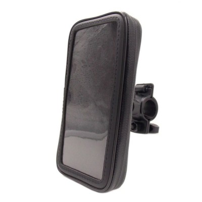 „Handlebar“ universalus juodas telefono dėklas dviračiui (XL) / Priedai.LT