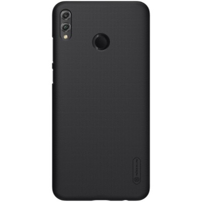 Huawei Honor 8X Nillkin Frosted Shield juodas plastikinis dėklas / Priedai.lt