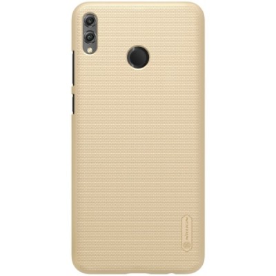 Huawei Honor 8X Nillkin Frosted Shield auksinis plastikinis dėklas / Priedai.lt