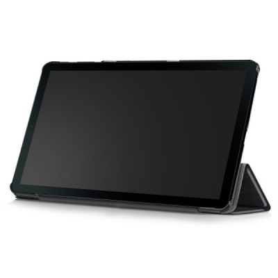 Samsung Galaxy Tab A 10.1 2019 (T515, T510) atverčiamas juodas odinis dėklas - knygutė / Priedai.lt