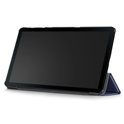 Samsung Galaxy Tab A 10.1 2019 (T515, T510) atverčiamas mėlynas odinis dėklas - knygutė / Priedai.lt
