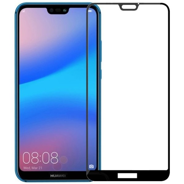 „Amorus“ Tempered Glass pilnai dengiantis apsauginis ekrano stiklas 0.2 mm - juodas (P20 Lite)