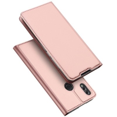 „Dux Ducis“ Skin serijos Huawei Honor 8X Max rožinis odinis atverčiamas dėklas / Priedai.lt