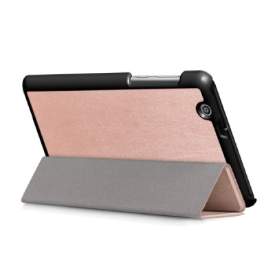 Huawei MediaPad T3 7.0'' 4G / 3G (BG2-U01) atverčiamas rožinis odinis dėklas - knygutė / Priedai.lt