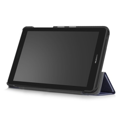Huawei MediaPad T3 7.0'' 4G / 3G (BG2-U01) atverčiamas mėlynas odinis dėklas - knygutė / Priedai.lt