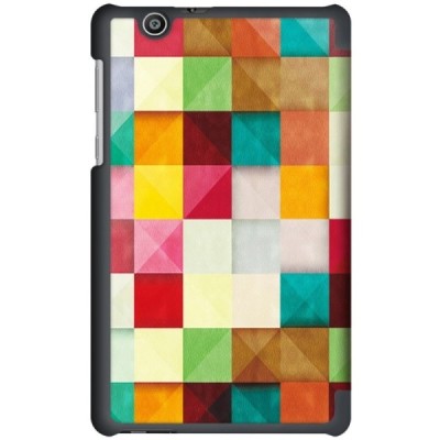 Huawei MediaPad T3 7.0'' 4G / 3G (BG2-U01) atverčiamas spalvotas „Cubes“ dėklas - knygutė / Priedai.lt