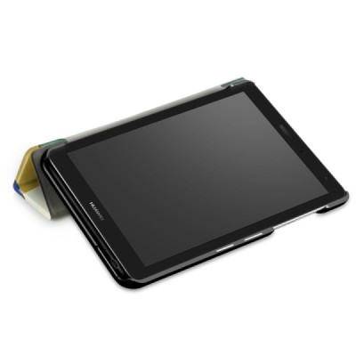 Huawei MediaPad T3 7.0'' 4G / 3G (BG2-U01) atverčiamas spalvotas „Cubes“ dėklas - knygutė / Priedai.lt