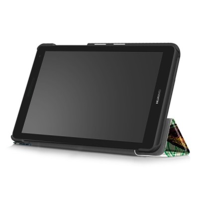 Huawei MediaPad T3 7.0'' 4G / 3G (BG2-U01) atverčiamas spalvotas, odinis dėklas - knygutė / Priedai.lt