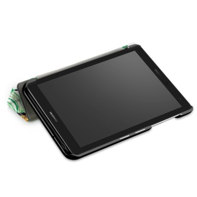 Huawei MediaPad T3 7.0'' 4G / 3G (BG2-U01) atverčiamas spalvotas, odinis dėklas - knygutė / Priedai.lt