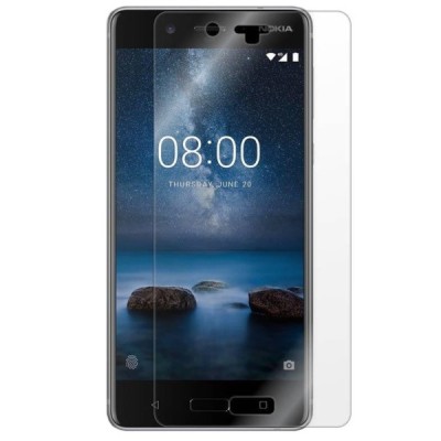 Nokia 8 skaidri apsauginė pilnai dengianti ekrano plėvelė / Priedai.lt