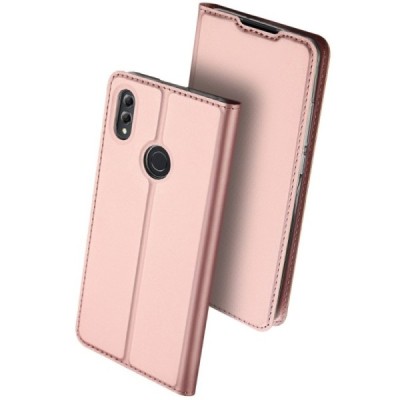 „Dux Ducis“ Skin serijos Huawei Honor 8X rožinis odinis atverčiamas dėklas / Priedai.lt