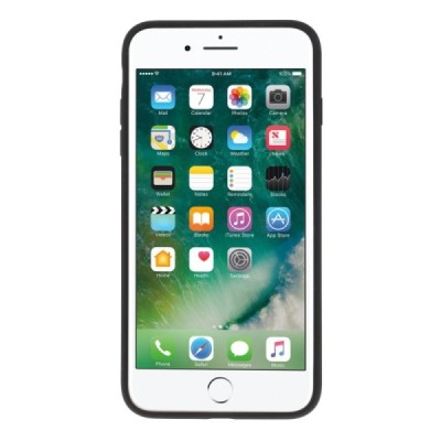 Apple iPhone 7 Plus (iPhone 8 Plus) juodas kieto silikono TPU ploniausias pasaulyje dėklas - nugarėlė / Priedai.lt
