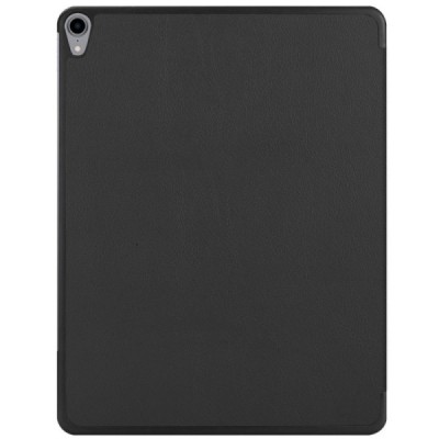Apple iPad Pro 12.9" 2018 atverčiamas juodas odinis dėklas - knygutė / Priedai.lt