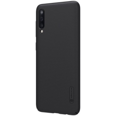 Samsung Galaxy A50 A505F (A50s A507F, A30s A307F) Nillkin Frosted Shield juodas plastikinis dėklas / Priedai.lt