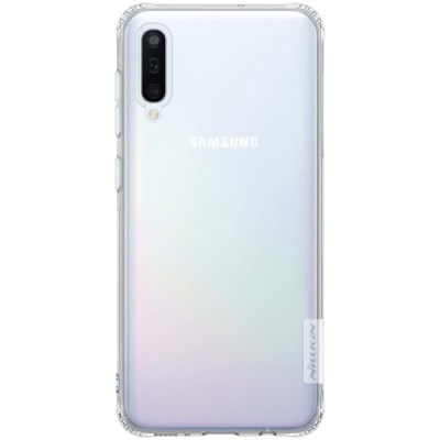 Samsung Galaxy A50 A505F (A50s A507F, A30s A307F) Nillkin Nature plonas skaidrus (permatomas) silikoninis TPU bespalvis dėklas /