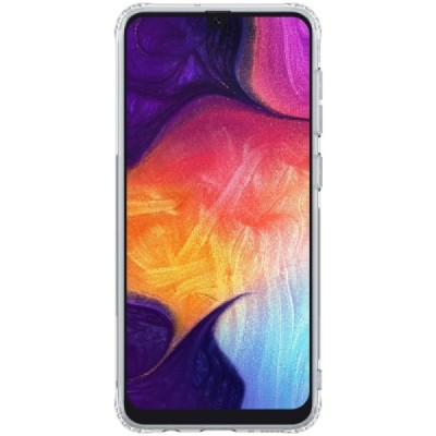 Samsung Galaxy A50 A505F (A50s A507F, A30s A307F) Nillkin Nature plonas skaidrus (permatomas) silikoninis TPU bespalvis dėklas /