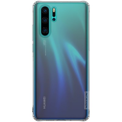 Huawei P30 Pro Nillkin Nature plonas pilkas (permatomas) silikoninis TPU bespalvis dėklas / Priedai.lt