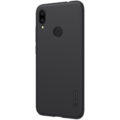 Xiaomi Redmi Note 7 (Redmi Note 7 Pro) Nillkin Frosted Shield juodas plastikinis dėklas / Priedai.lt