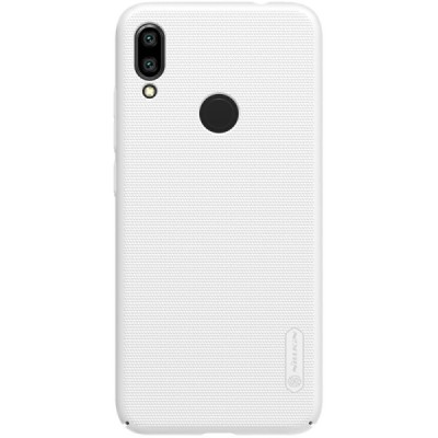 Xiaomi Redmi Note 7 (Redmi Note 7 Pro) Nillkin Frosted Shield baltas plastikinis dėklas / Priedai.lt