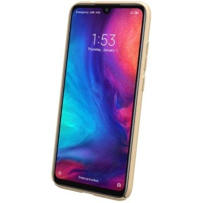 Xiaomi Redmi Note 7 (Redmi Note 7 Pro) Nillkin Frosted Shield auksinis plastikinis dėklas / Priedai.lt