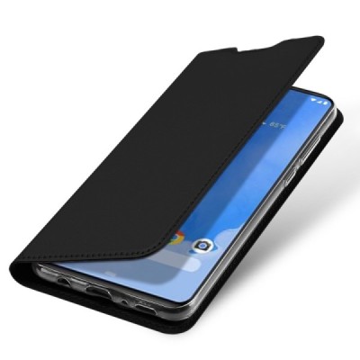 „Dux Ducis“ Skin serijos Samsung Galaxy A70 (A705F) juodas odinis atverčiamas dėklas / Priedai.lt