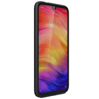 Xiaomi Redmi Note 7 (Redmi Note 7 Pro) „Carbon“ kieto silikono TPU juodas dėklas - nugarėlė / Priedai.lt