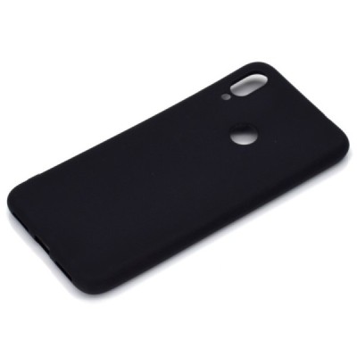 Xiaomi Redmi Note 7 (Redmi Note 7 Pro) juodas kieto silikono TPU ploniausias pasaulyje dėklas - nugarėlė / Priedai.lt