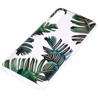 Samsung Galaxy A50 A505F (A50s A507F, A30s A307F) „Leaves“ kieto silikono TPU skaidrus dėklas - nugarėlė / Priedai.lt