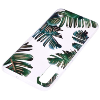 Samsung Galaxy A50 A505F (A50s A507F, A30s A307F) „Leaves“ kieto silikono TPU skaidrus dėklas - nugarėlė / Priedai.lt